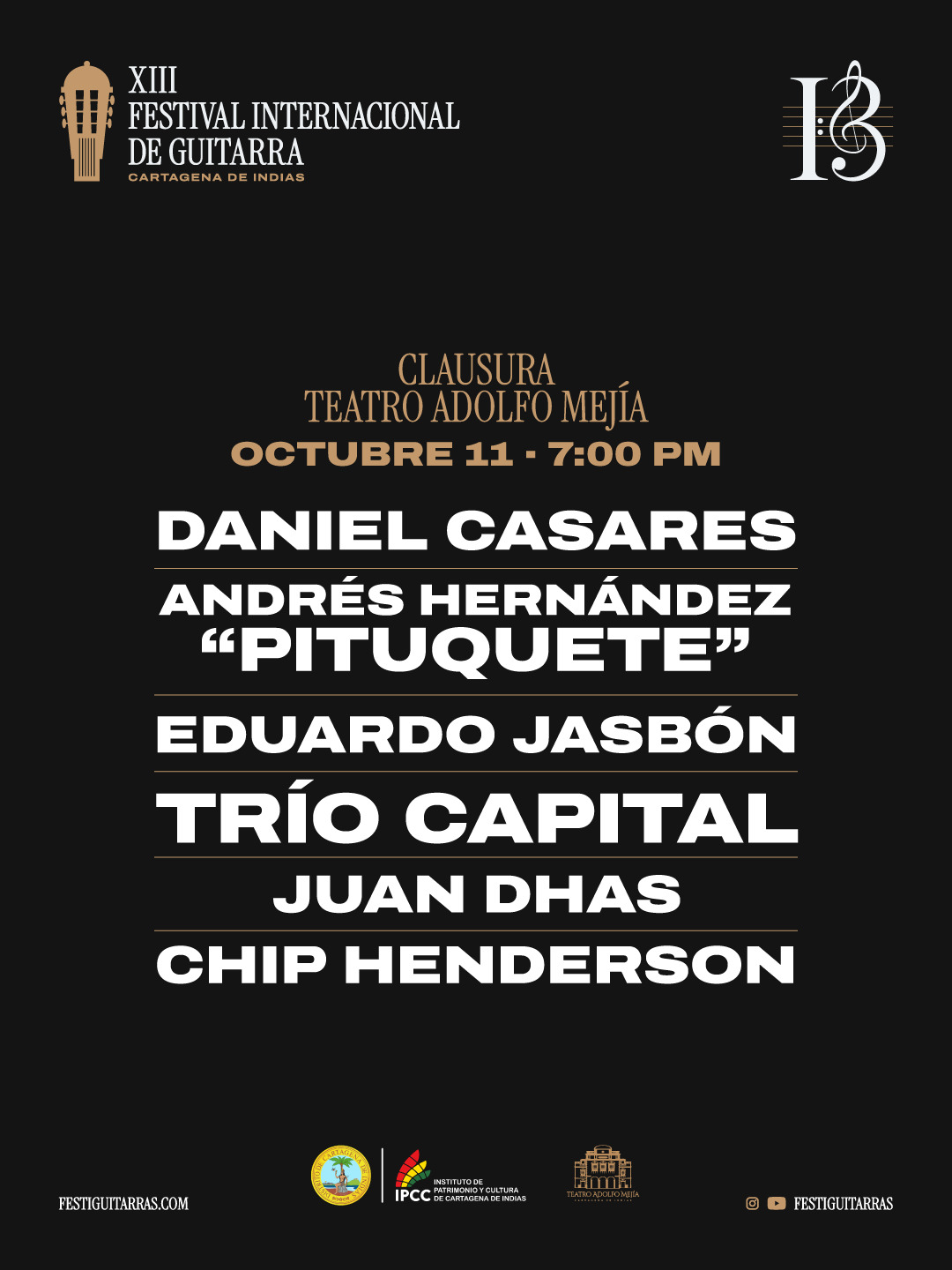 PROGRAMACION FESTIVAL DE GUITARRAS DE CARTAGENA